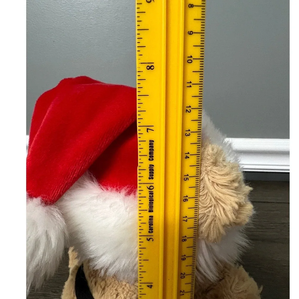 Aurora Plush Christmas Teddy Bear Santa Hat Holiday Stuffed‎ Animal Toy Kids